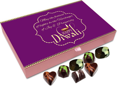 

Chocholik Diwali Sweets - May Diwali Brings In Lots Of Happiness And Joy Chocolate Box - 12pc Truffles(144 g)