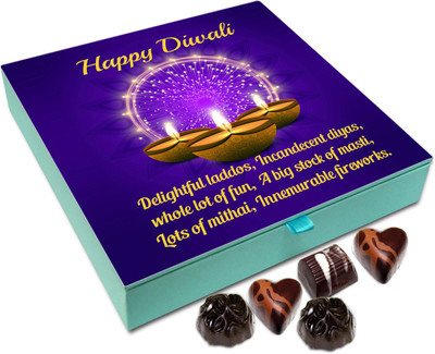 

Chocholik Diwali Sweets - Celebrate Diwali With Lots Of Sweets Chocolate Box - 9pc Truffles(108 g)