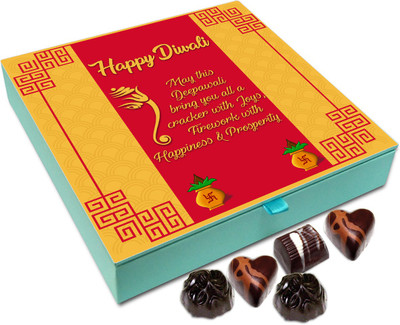 

Chocholik Diwali Sweets - May This Deepawali Brings Happiness And Joy Chocolate Box - 9pc Truffles(108 g)