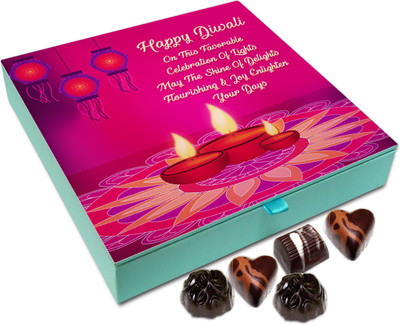 

Chocholik Diwali Sweets - May The Shine Of Diwali Enlighten Your Days Chocolate Box - 9pc Truffles(108 g)