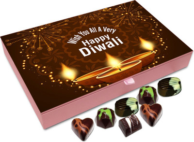 

Chocholik Diwali Sweets - Wish You All A Very Happy And Successful Diwali Chocolate Box - 12pc Truffles(144 g)