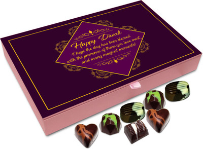 

Chocholik Diwali Sweets - I Hope You Have A Blessed Diwali Chocolate Box - 12pc Truffles(144 g)