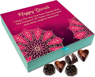 

Chocholik Diwali Sweets - I Hope You Have A Blessed Deepawali Chocolate Box - 9pc Truffles(108 g)