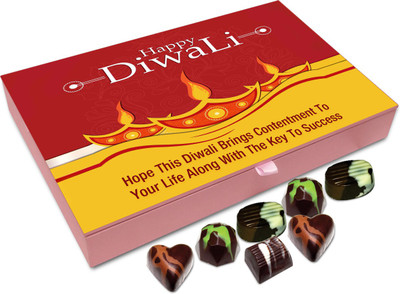 

Chocholik Diwali Sweets - Hope This Diwali Brings You Lots Of Happiness Chocolate Box - 12pc Truffles(144 g)