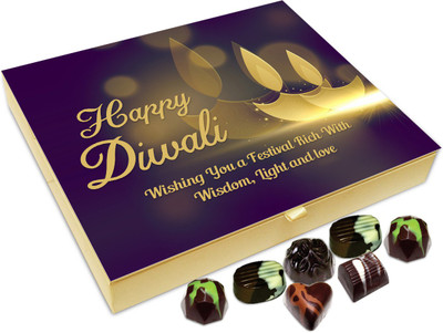 

Chocholik Diwali Sweets - Wishing You Diwali Full Of Wisdom And Love Chocolate Box - 20pc Truffles(240 g)