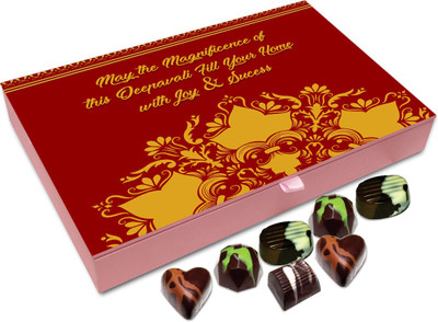 

Chocholik Diwali Sweets - May The Magnificence Of Diwali Fill Your Home With Joy And Happiness Chocolate Box - 12pc Truffles(144 g)