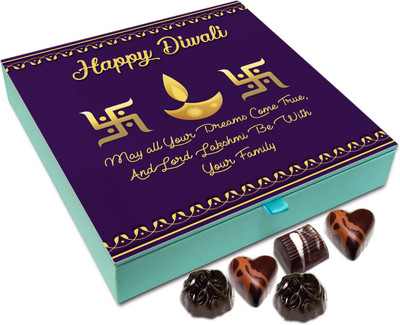 

Chocholik Diwali Sweets - May You Get Success In Everything This Diwali Chocolate Box - 9pc Truffles(108 g)