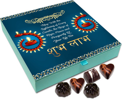 

Chocholik Diwali Sweets - May Every Diwali Candle Brings In Peace And Prosperity Chocolate Box - 9pc Truffles(108 g)