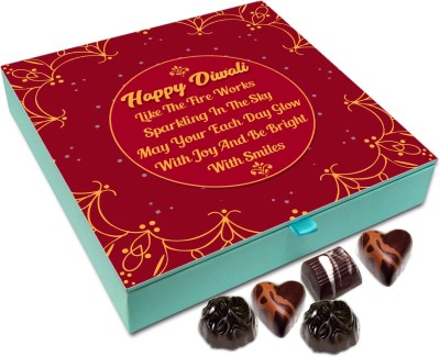 

Chocholik Diwali Sweets - May Your Each Day Be As Sparkling As Ever, Happy Diwali Chocolate Box - 9pc Truffles(108 g)