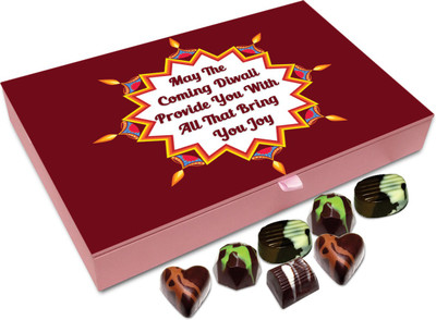 

Chocholik Diwali Sweets - May This Diwali Provide You With All That Brings You Joy Chocolate Box - 12pc Truffles(144 g)