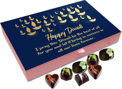 

Chocholik Diwali Sweets - I Pray This Diwali Be The Best One For You Chocolate Box - 12pc Truffles(144 g)