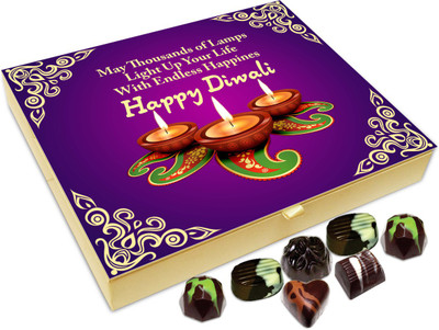 

Chocholik Diwali Sweets - May Diwali Brings Endless Happiness Chocolate Box - 20pc Truffles(240 g)