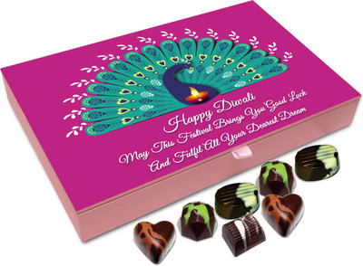 

Chocholik Diwali Sweets - May Diwali Bring You Good Luck And Fulfill All Your Dreams Chocolate Box - 12pc Truffles(144 g)