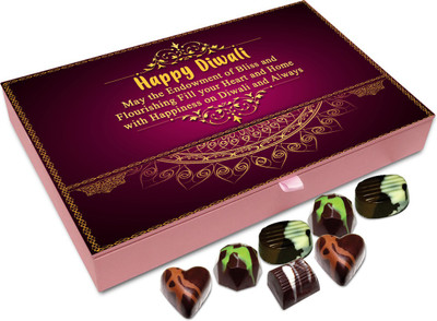 

Chocholik Diwali Sweets - May This Diwali Fill Your Heart And Home With Happiness Chocolate Box - 12pc Truffles(144 g)