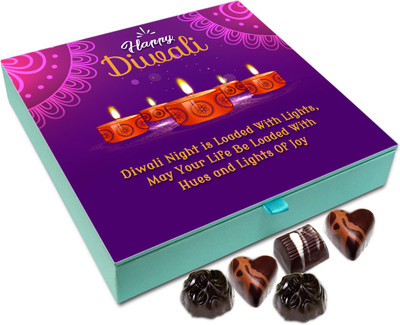 

Chocholik Diwali Sweets - May Your Diwali Be Loaded With Hues And Lights Of Joy Chocolate Box - 9pc Truffles(108 g)