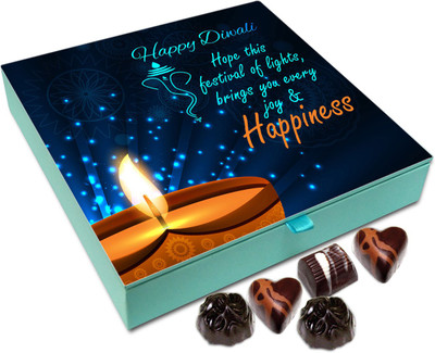 

Chocholik Diwali Sweets - Hope The Festival Of Diwali Brings You Joy And Happiness Chocolate Box - 9pc Truffles(108 g)