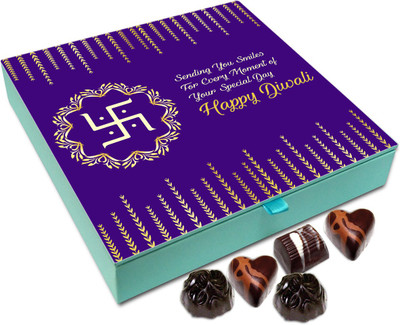 

Chocholik Diwali Sweets - Sending You Smiles For Every Moment Of Diwali Chocolate Box - 9pc Truffles(108 g)