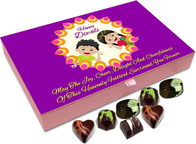 

Chocholik Diwali Sweets - May The Joy And Cheerfulness Of Diwali Surround You Forever Chocolate Box - 12pc Truffles(144 g)