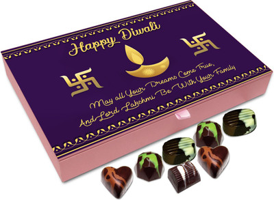 

Chocholik Diwali Sweets - May You Get Success In Everything This Diwali Chocolate Box - 12pc Truffles(144 g)