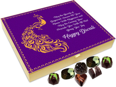 

Chocholik Diwali Sweets - May The Charm Of Diwali Fill Your Life With Happiness Chocolate Box - 20pc Truffles(240 g)