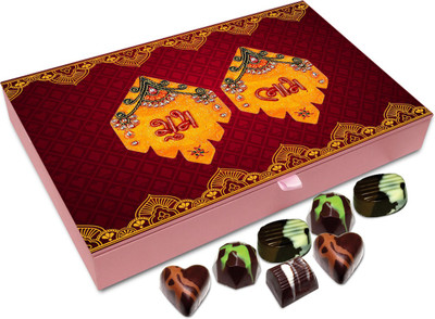 

Chocholik Diwali Sweets - I Wish You A shubh And Happy Diwali Chocolate Box - 12pc Truffles(144 g)