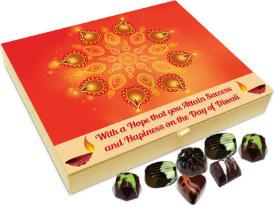 

Chocholik Diwali Sweets - Hope You Attain Huge Amount Of Success This Diwali Chocolate Box - 20pc Truffles(240 g)