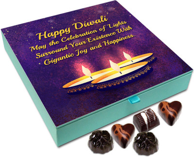 

Chocholik Diwali Sweets - May Diwali Celebrations Surround Your Existence With Joy Chocolate Box - 9pc Truffles(108 g)