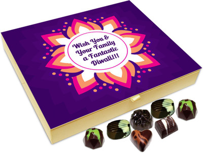 

Chocholik Diwali Sweets - Wish You And All Your Family A Very Beautiful Diwali Chocolate Box - 20pc Truffles(240 g)