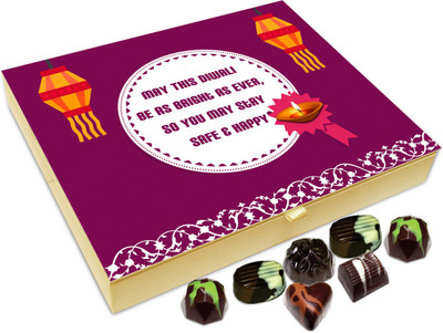 

Chocholik Diwali Sweets - May This Diwali Be As Bright As Ever And May You Stay Happy Chocolate Box - 20pc Truffles(240 g)