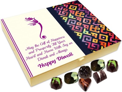 

Chocholik Diwali Sweets - May You Be Blessed With Happiness On This Diwali Chocolate Box - 20pc Truffles(240 g)