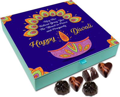 

Chocholik Diwali Sweets - May This Deepawali Bring You Utmost Peace And Happiness Chocolate Box - 9pc Truffles(108 g)