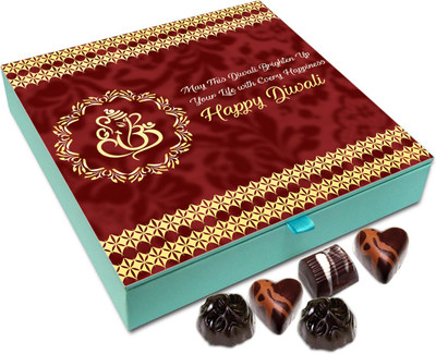 

Chocholik Diwali Sweets - May This Diwali Brightens Your Life With Lots Of Happiness Chocolate Box - 9pc Truffles(108 g)