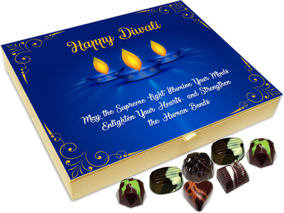 

Chocholik Diwali Sweets - May Diwali Strengthens Human Bond Chocolate Box - 20pc Truffles(240 g)