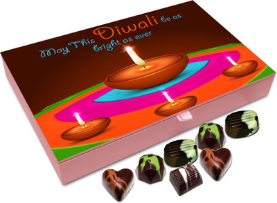

Chocholik Diwali Sweets - May This Diwali Turns Out To Be The Best For You Chocolate Box - 12pc Truffles(144 g)