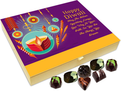 

Chocholik Diwali Sweets - May The Sparkling Diwali Lamps Show You Positive Path Chocolate Box - 20pc Truffles(240 g)