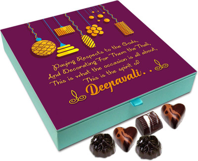 

Chocholik Diwali Sweets - Enjoy The Festive Spirit Of Diwali Chocolate Box - 9pc Truffles(108 g)