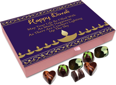 

Chocholik Diwali Sweets - May Your Life Is Full Of Fun This Diwali Chocolate Box - 12pc Truffles(144 g)