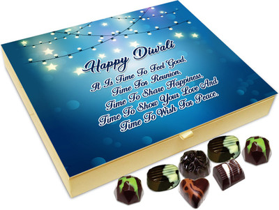 

Chocholik Diwali Sweets - Time To Wish For Peace This Diwali Chocolate Box - 20pc Truffles(240 g)