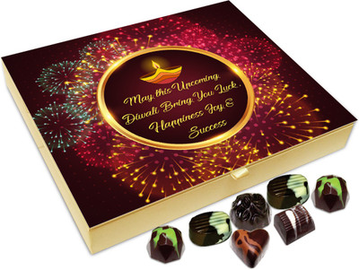 

Chocholik Diwali Sweets - May This Diwali Brings In Lots Of Success And Happiness Chocolate Box - 20pc Truffles(240 g)