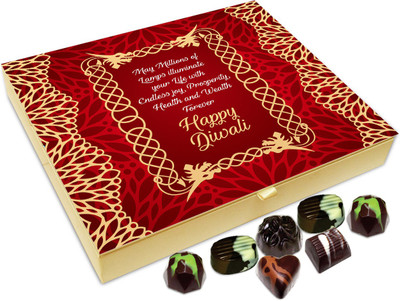 

Chocholik Diwali Sweets - May The Diwali Lamps Brings Endless Joy Chocolate Box - 20pc Truffles(240 g)