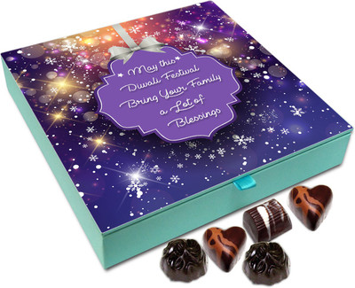 

Chocholik Diwali Sweets - May This Diwali Festival Bring In Lots Of Happiness Chocolate Box - 9pc Truffles(108 g)