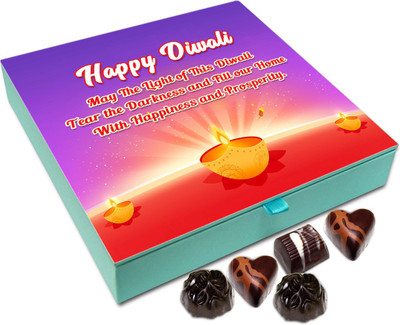 

Chocholik Diwali Sweets - May his Diwali Tear The Darkness Away Chocolate Box - 9pc Truffles(108 g)