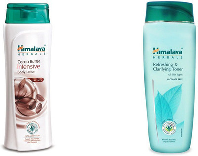 Himalaya coca butter intensive body lotion, TONER(Set of 2)