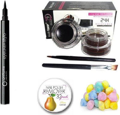 Oriflame Sweden Eye Liner Oriflame Stylo- Black with Music Flower 2 in 1 Long Wear Gel Eyeliner (Black + Brown)(Set of 4) available at flipkart for Rs.699