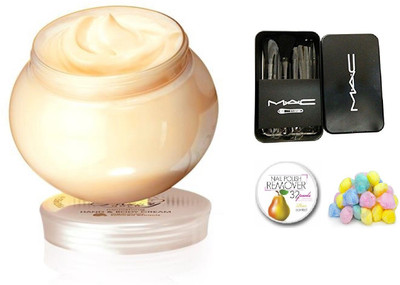 

Oriflame Sweden Milk And Honey Oriflame Gold Nourishing Hand And Body Cream 250gm with MAC Imported Makeup Brush Set(Set of 4)