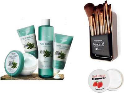 

Oriflame Sweden Pure Nature Tea Tree and Rosemary Facial Kit with Imported Makeup Brush Set (12 Pcs)(Set of 3)