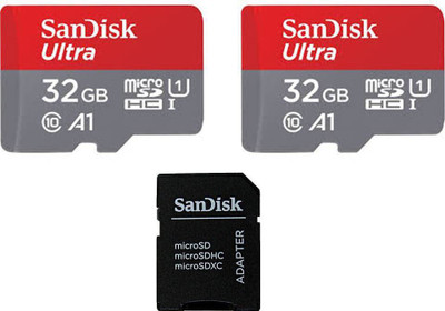 

SanDisk 32gb Ultra A1 Memory Card with 32gb Ultra A1 Memory Card with Adapter Combo Set