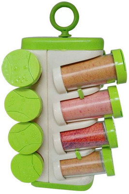 

Blue Birds 16-Jar Revolving Spice Rack Masala Box 1 Piece Spice Set(Plastic)