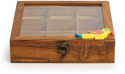 

Shrih Bird Box In Teak Wood Spice Set(Wood)
