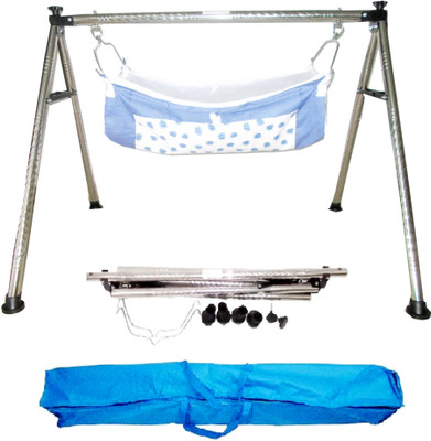 

Smart Baby Products Smart Baby Products S.S. Round Pipe Folding Baby Cradle(Blue)